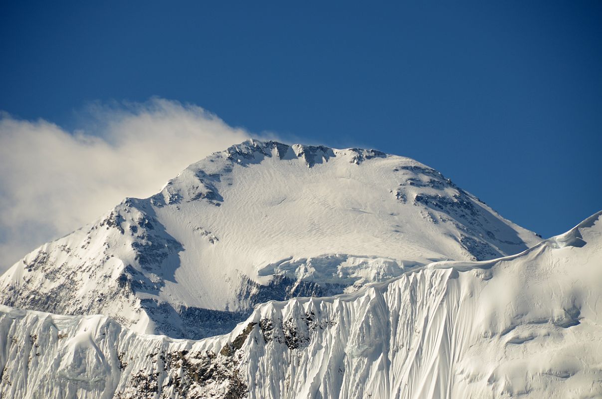 10 Dhaulagiri North Face Summit Area Close Up Climbing Near The Summit Of Dhampus Peak 